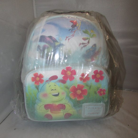 Loungefly Pixar A Bug's Life Earth Day Mini Backpack New With Tags - Picture 2 of 7